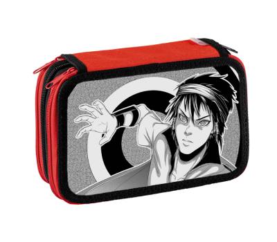 Astuccio 3 Zip Manga - 13 x 20 x 7,5 cm - fantasie assortite - conf. 12 pezzi - Favorit - 400184012 - 8006779051146 - DMwebShop - 5