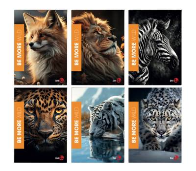 Maxiquaderno Be More Wild A4,36,2 fogli 100 gr rigo di 3a - 25248 - 1