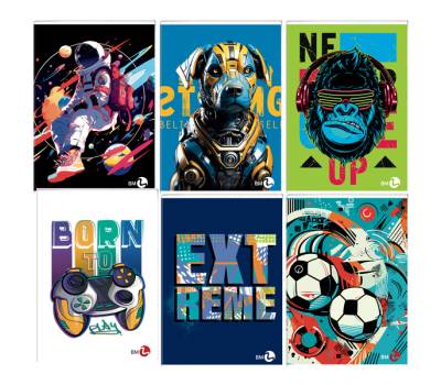 Maxiquaderno Bambino fantasia A4,40,2 fogli 80 gr 10 mm - 25917 - 2