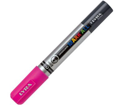 Marcatore a base d'acqua Graduate Mark All - punta tonda - 2 mm - rosa fluo - Lyra - L6820328 - 4084900605103 - DMwebShop - 1 Marcatore a base d'acqua Graduate Mark All - punta tonda - 2 mm - rosa fluo - Lyra - L6820328 - 4084900605103 - DMwebShop - 1