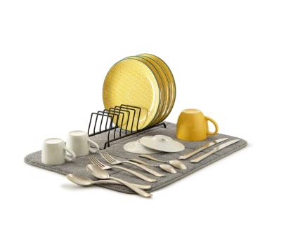 Tappetino scolapiatti con griglia - in microfibra - 9 posti - Perfetto - 29111 - 8052474291110 - DMwebShop - 2