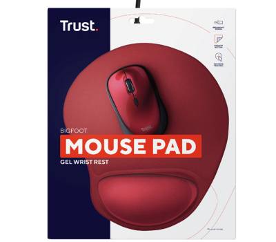 Tappetino mouse BigFoot - rosso - Trust - 20429 - 8713439204292 - DMwebShop - 2