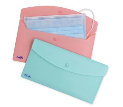 Buste con bottone - PPL - 9,9 x 21 cm - colori assortiti Pastel - conf. 5 pezzi - Favorit - 400151719 - 3045050459542 - DMwebShop - 1