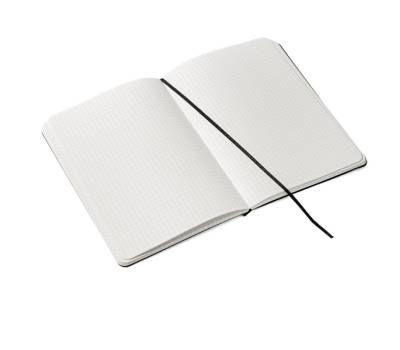 Taccuino EcoQua Plus - con elastico - rilegatura cucita - A5 - 5 mm - 80 fogli - lampone - Fabriano - 19621109 - 8001348220756 - DMwebShop - 1