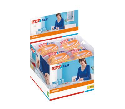 Nastro adesivofilm - 19 mm x 33 mt - trasparente - confezionato singolarmente - conf. 24 pezzi - Tesa - 57225-00001-02 - 4042448049605 - DMwebShop - 1