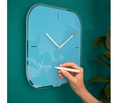 Orologio Cosy - da parete - silenzioso - in vetro - blu - Leitz - 90170061 - 4002432125067 - DMwebShop - 2