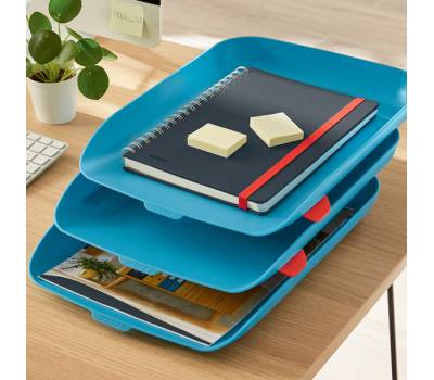 Kit tripla vaschetta portacorrispondenza Cosy - blu - Leitz - 53582061 - 4002432126262 - DMwebShop - 1