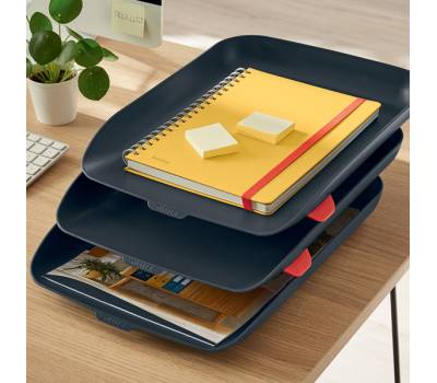 Kit tripla vaschetta portacorrispondenza Cosy - grigio - Leitz - 53582089 - 4002432126279 - DMwebShop - 1