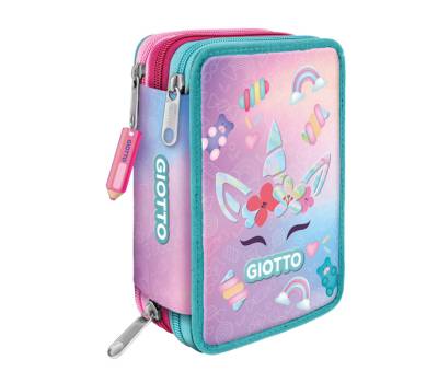 Astuccio 3 zip Candy collection - 19,5 x 7,5 x 12,9 cm - tessuto - fantasie assortite - Giotto - F954000 - 8000825057793 - DMwebShop - 1