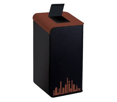 Gettacarte Rubik Evo per raccolta differenziata 80 lt marrone Medial 789299 - 23976 - 1