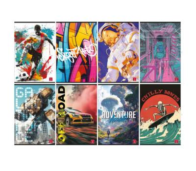 Maxiquaderno assortimento Ragazzo A4,5 mm con margine 42 fogli 80 gr - 25907 - 2 Maxiquaderno assortimento Ragazzo A4,5 mm con margine 42 fogli 80 gr - 25907 - 2