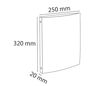 Raccoglitore personalizzabile Kreacover 4 anelli tondi 15 mm dorso 2 cm A4 maxi trasparente Exacompta 51968E - 26334 - 2