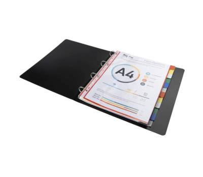 Separatore neutro a 12 tacche - PPL - colori assortiti - A4 Maxi - conf. 50 pezzi - Exacompta - 93H - 3141870000930 - DMwebShop - 2