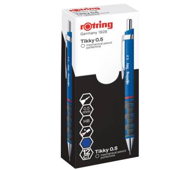 Portamine - 0,5 mm - tikky - fusto blu - papermate - Rotring - 1904701 - 3501170770566 - DMwebShop - 1