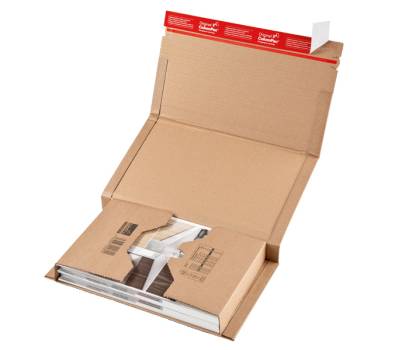 Scatola postale CP 020 - fustellata - 380 x 290 x 80 mm - conf. 20 pezzi - Colompac - CP020.17 - 4033657201700 - DMwebShop - 2