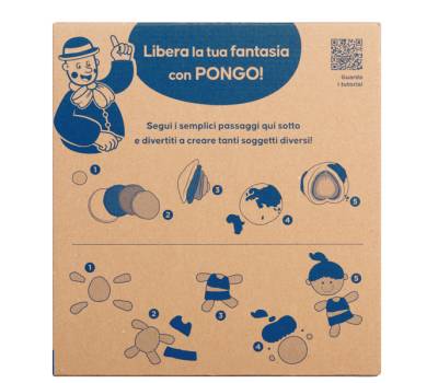 Pasta Pongo panetto 350 gr - colori assortiti - conf. 12 pezzi - Giotto - F603600 - 8000144008452 - DMwebShop - 3