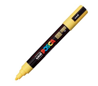 Marcatore Uni Posca PC5M - punta media 1,8 - 2,5 mm - colori assortiti pastel - conf. 4 pezzi - Uni Mitsubishi - M PC5MP 4P - 8007404250910 - DMwebShop - 2