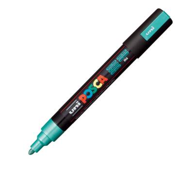 Marcatore Uni Posca PC5M - punta media 1,8 - 2,5 mm - colori assortiti metal - conf. 8 pezzi - Uni Mitsubishi - M PC5MM 8P - 8007404249211 - DMwebShop - 4