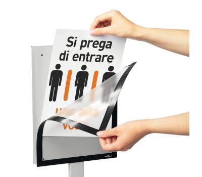 Espositore Info Stand Basic - da pavimento - A4 - Durable - 5012-57 - 4005546730325 - DMwebShop - 2
