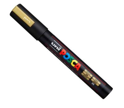 Marcatore Uni Posca PC5M - con coperchio blu - punta media - colori assortiti - gift box 18 pezzi - Uni Mitsubishi - M 84008639 - 8059484008639 - DMwebShop - 4