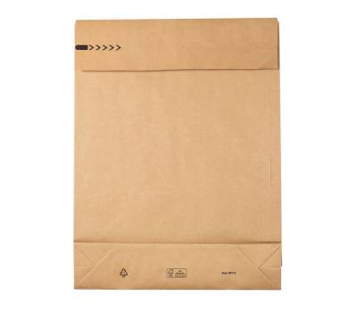 Sacchetti a fondo quadro E-Green - C3 - 35 x 45 x 8 + 10 cm - carta kraft avana - conf. 200 pezzi - Bong Packaging - 69115 - 4026283664438 - DMwebShop - 1