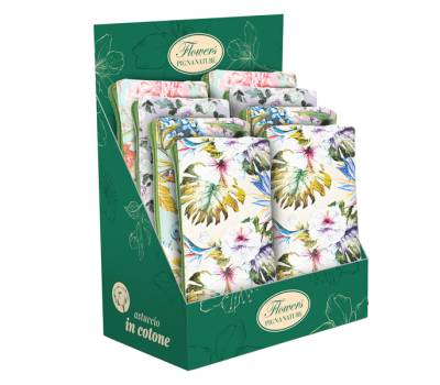 Bustina Nature Flowers Monocromo - 22 x 10 cm - tessuto - fantasie assortite - conf. 24 pezzi - Pigna - 023264900 - 8005235209145 - DMwebShop - 2