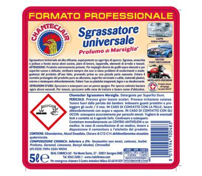Sgrassatore universale - 5 lt - marsiglia - Chanteclair - 126762IT - 8015194100483 - DMwebShop - 1