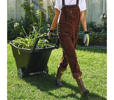 Carriola multiuso con portascopa - 95 lt - Verdemax - 2991 - 8015358029919 - DMwebShop - 1