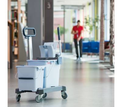 Carrello con barra UltraSpeed Pro Doppio - per pulizie - 62 x 38 x 85 cm - Vileda - 147200 - 34023103169266 - DMwebShop - 1