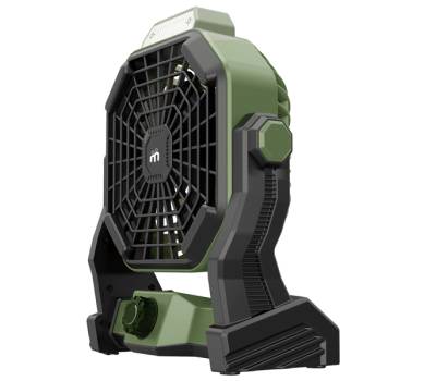 Ventilatore portatile da campeggio con luce LED diametro 12 cm 25,5 x 21 x 11,5 cm Melchioni Family 118620051 - 29564 - 2