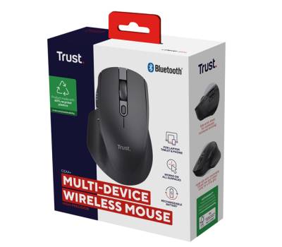 Mouse wireless multi-dispositivo Ozaa+ - nero - Trust - 24820 - 8713439248203 - DMwebShop - 4