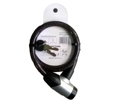 Lucchetto a spirale a 2 chiavi diametro 12 x 650 mm Metalplus 15370 - 28040 - 1