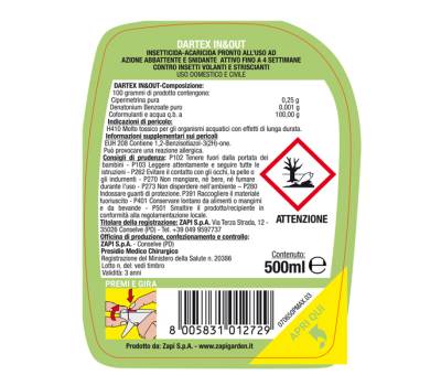 Insetticida antizanzare - pronto all'uso - 500 ml - Protemax - PROTE190 - 8005831012729 - DMwebShop - 1 Insetticida antizanzare - pronto all'uso - 500 ml - Protemax - PROTE190 - 8005831012729 - DMwebShop - 1