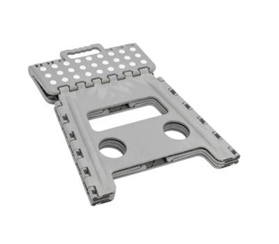 Sgabello alto Clic Clac - 30 x 22 x 32 cm - grigio - King Collection - S1407117/G - 8023755056445 - DMwebShop - 1