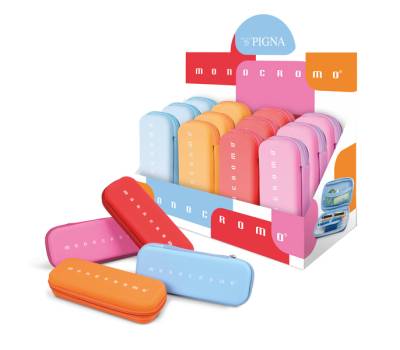 Astuccio silicone Monocromo - 12 x 20 cm - colori assortiti - conf. 12 pezzi - Pigna - 023264600 - 8005235209114 - DMwebShop - 1