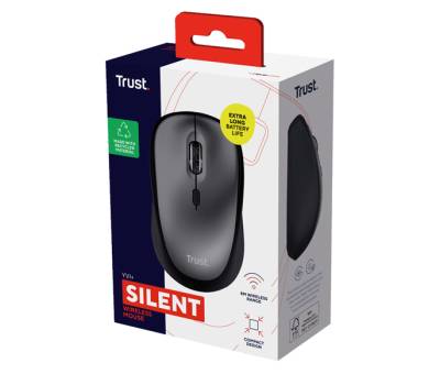Mouse wireless Yvi+ - silenzioso - nero - Trust - 24549 - 8713439245493 - DMwebShop - 3