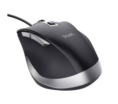 Mouse Fyda - a filo - nero - Trust - 24728 - 8713439247282 - DMwebShop - 3