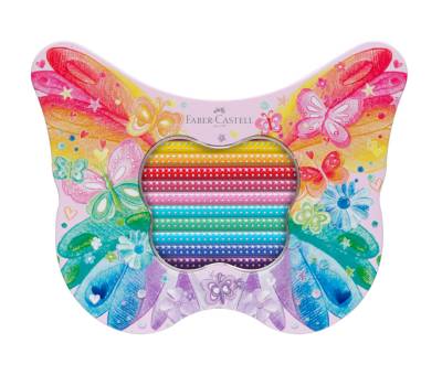 Astuccio Farfalla matite colorate Sparkle colori assortiti Faber Castell - 29052 - 2