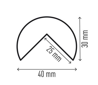 Profilo paracolpi angolare C25R - giallo-nero - Durable - 1100-130 - 4005546735627 - DMwebShop - 1