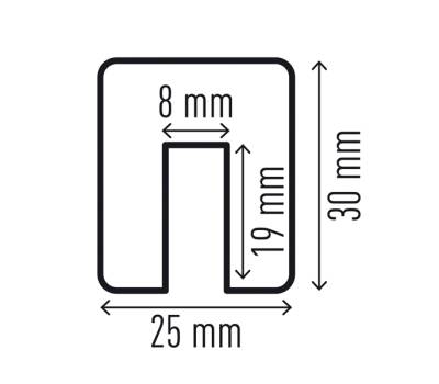 Profilo paracolpi E8 - per spigoli - giallo-nero - Durable - 1127-130 - 4005546735832 - DMwebShop - 1