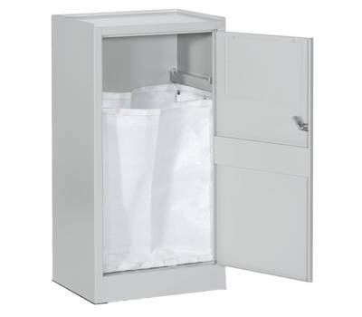 Armadietto portabiancheria - con sacco - 50 x 40 x 100 cm - grigio - Tecnotelai - E379G - DMwebShop - 1