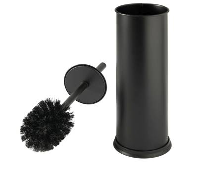 Portascopino Vic diametro 9,5 cm altezza 40 cm acciaio inox nero satinato Perfetto 28041 - 30095 - 1 Portascopino Vic diametro 9,5 cm altezza 40 cm acciaio inox nero satinato Perfetto 28041 - 30095 - 1