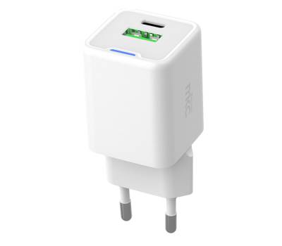 Caricabatteria rapido - 2 porte - USB-C e USB-A da 20W - Mkc - 491929601 - 8006012375831 - DMwebShop - 1