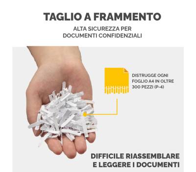 Distruggidocumenti LX85 - a frammenti - nero - Fellowes - 4400801 - 50043859764803 - DMwebShop - 4
