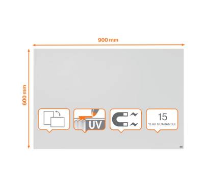 Lavagna Bianca Magnetica Infinity - 90 x 60 cm - Nobo - 1915714 - 5028252645515 - DMwebShop - 1