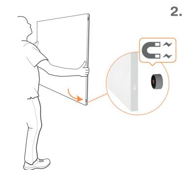 Lavagna Bianca Magnetica Infinity - 90 x 60 cm - Nobo - 1915714 - 5028252645515 - DMwebShop - 3