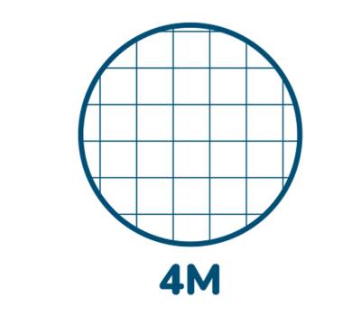 Maxiquaderno Monocromo A4 quadretto 4 mm 70 fogli 80 gr 4 fori microperforato - 6086 - 1