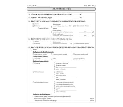 Libretto impianto climatizzazione 297 x 210 mm 48 fogli - 15901 - 2