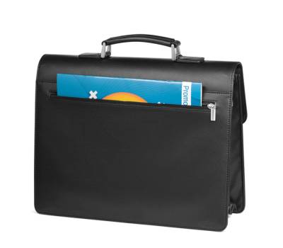 Cartella in similpelle nero 41 x 32 x 16 cm - 22165 - 1