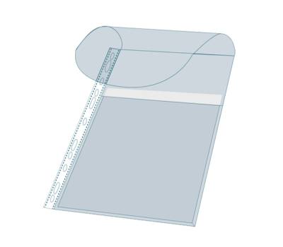 Busta forata - con soffietto e patella - liscia - A4 - PPL - conf. 5 pezzi - Exacompta - 5503E - 3130630055037 - DMwebShop - 2